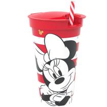 Copo Shake Minnie Vermelha 540 ml Disney Premium Plasutil