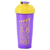 Copo Shaker Fitness 600ml Evolucao Com Misturador 600ml