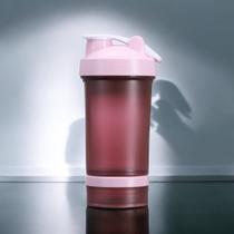 Copo Sheikeira Coqueteleira 500ml com 2 Compartilhamento Removivel Misturador e Medidor