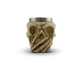 Copo Shot Para Dose Em Aço Inox Resina Modelo Caveira Muda Decorativo Colecionável Tequila Whisky Vodka Copo Shot Para Dose Em Aço Inox Resina Modelo Caveira Muda Decorativo Colecionável Tequila Whisky Vodka