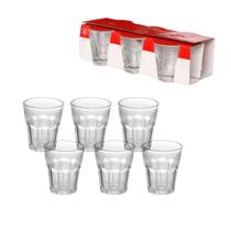 Copo Shot Whisky Tequila Licor Cachaça Safira 70ML Jogo com 12 Unidades