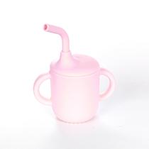 Copo silicone com canudo baby style