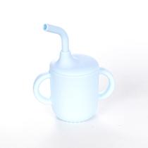 Copo silicone com canudo baby style