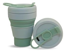 Copo Silicone Retrátil 355 ML Bpafree Portátil, reutilizável e sustentável.
