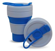 Copo Silicone Retrátil 355 ML Bpafree Portátil, reutilizável e sustentável.