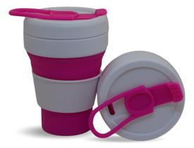 Copo Silicone Retrátil 355 ML Bpafree Portátil, reutilizável e sustentável.
