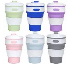 Copo Silicone Retrátil Quente Frio Uny Home Várias Cores! Copo Silicone Retrátil Quente Frio Uny Home Várias Cores!