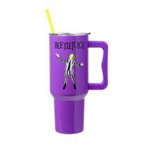 Copo Silver Buffalo Tim Burton Beetlejuice 1,2 L em aço inoxidável