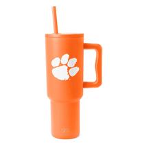 Copo Simple Modern Clemson Tigers 1,2L com Alça e Canudo