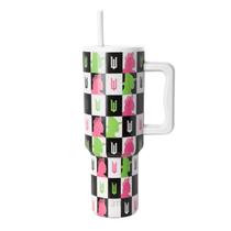 Copo Simple Modern Wicked 1,2L com Alça e Tampa de Palha