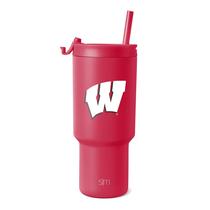 Copo Simple Modern Wisconsin Badgers 900ml - Oficialmente Licenciado