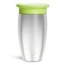 Copo Sippy Munchkin Miracle 360 em aço inoxidável 300mL verde Copo Sippy Munchkin Miracle 360 em aço inoxidável 300mL verde