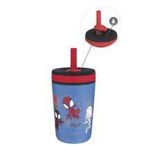 Copo Sippy Zak Designs Marvel Spider-Man Kelso 350 ml em aço inoxidável Copo Sippy Zak Designs Marvel Spider-Man Kelso 350 ml em aço inoxidável