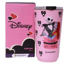 Copo Sky Jack e Sally Zona Criativa Inox Disney Parede Dupla Copo Sky Jack e Sally Zona Criativa Inox Disney Parede Dupla