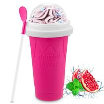 Copo Slushie Maker Fanlory - Copo Magico para Fazer Suco Congelado (Rosa)