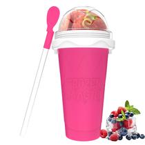 Copo Slushie Maker Jairuty Quick Frozen Magic 350 ml rosa