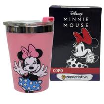 Copo Snap Inox Parede Dupla 300ML MINNIE MOUSE Zona Criativa Copo Snap Inox Parede Dupla 300ML MINNIE MOUSE Zona Criativa