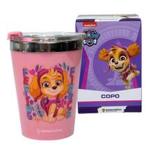 Copo Snap Inox Parede Dupla 300Ml Patrulha Canina Skye Zc