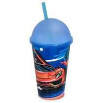 Copo Sorvete Decorado Infantil 550 ml Plástico c/ Tampa Oval e Canudo Copo Sorvete Decorado Infantil 550 ml Plástico c/ Tampa Oval e Canudo
