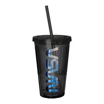 Copo Space plastico canudo parede dupla 500ml -Nasa