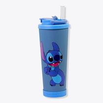 Copo Spring Com Canudo Stitch Disney