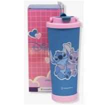 Copo Spring Stitch e Angel Zona Criativa Canudo Térmica Inox 850ml Copo Spring Stitch e Angel Zona Criativa Canudo Térmica Inox 850ml