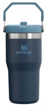Copo Stanley IceFlow Flip Straw 590mL em aço inoxidável isolado