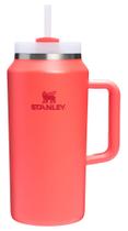 Copo Stanley Quencher H2.0 com alça e canudo 1,9 L Hot Coral