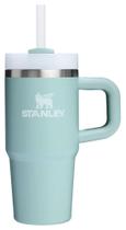 Copo Stanley Quencher H2.0 com alça e canudo de 400 ml de espuma do mar