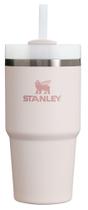 Copo Stanley Quencher H2.0 com palha de 590 ml de quartzo rosa