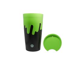 Copo Starbucks Oficial Cerâmica Halloween Slime Verde México