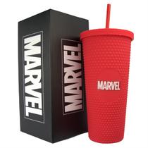 Copo Stiff Marvel Avengers 710ml Vingadores Com Canudo