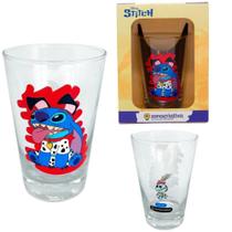Copo Stitch 101 Dalmatas 300ml Vidro Presente Criativo - Oficial Disney - Zona Criativa