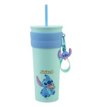 Copo Stitch Disney Aço Inox com Chaveiro De silicone Miniso Copo Stitch Disney Aço Inox com Chaveiro De silicone Miniso