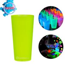 Copo Summer Cup Amarelo Fluorescente Festa E Balada 600ml - 31409