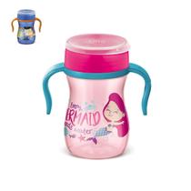Copo Super Evolution 360º Alça 240Ml - Lillo - Sereia
