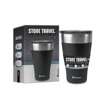 Copo Super TÉRMICO TRAVEL STONE 500ml -Brasfoot- PRETO Copo Super TÉRMICO TRAVEL STONE 500ml -Brasfoot- PRETO