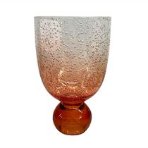 Copo Taça Acrílico Bubble Orange Degradê 360ml