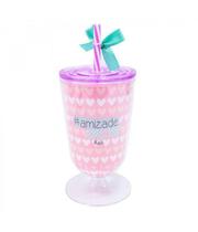 Copo Taça Com Canudo Amizade 600Ml - Projeto Kiwi