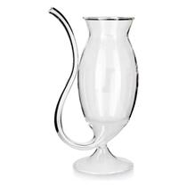 Copo Taça de Vidro Cristal Para Drinks Modelo Vampiro 200ML Canudo Embutido Copo Taça de Vidro Cristal Para Drinks Modelo Vampiro 200ML Canudo Embutido