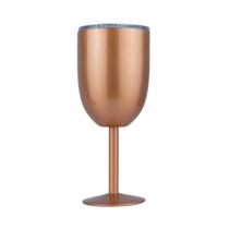 Copo Taça Térmica de Inox com Tampa a Vácuo Parede Dupla 400ml Drinks Bebidas Gin