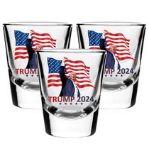 Copo TAIMEI Trump 2024 50mL x3 Vidro de alta qualidade Copo TAIMEI Trump 2024 50mL x3 Vidro de alta qualidade