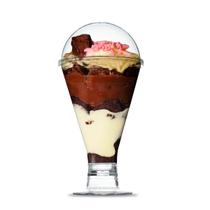 Copo Tampa Bolha 300ML Servir Salada Doces 19x9cm