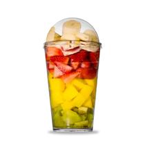 Copo Tampa Bolha 400Ml Servir Salada Doces 15,5X8Cm Copo Tampa Bolha 400Ml Servir Salada Doces 15,5X8Cm