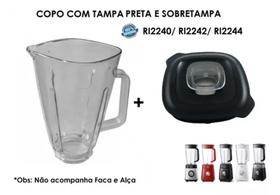 Copo +tampa Preta P/liq Walita Ri2240/ri2242/ri2244 Original