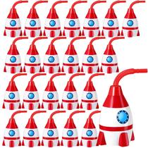 Copo Tanlade Space Rocket Shape 300 ml de plástico com canudo, conjunto de 24