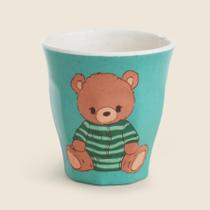 Copo Teddy Bambu Azul 250ml - ABABY