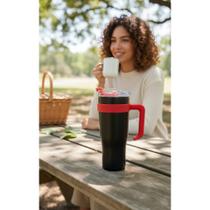 Copo Térmico 1.2L com Canudo Inox - Gelado/Quente Horas