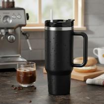 Copo Termico 1200ml Caneca Com Tampa E Canudo Grande Gigante