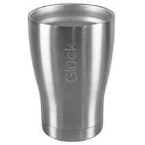 Copo Térmico 354Ml Gluck Silver Steel Aço Inox 304 Tulipinha